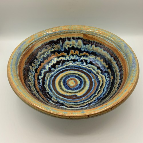 Click to view detail for #230131 Bowl Multi-Color Swirl 11x4 $28